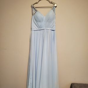 Light blue gown